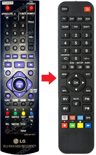 Telecomando ricambio per lg - ricambio,